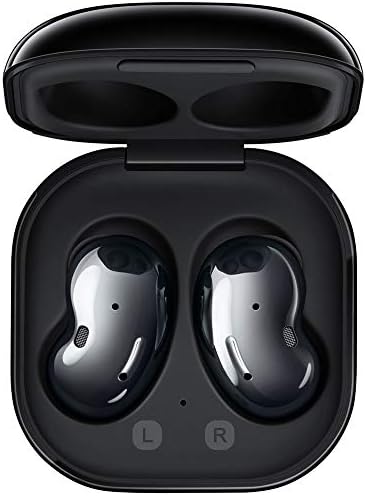Безжични слушалки Samsung Galaxy Рецептори на Живо (ANC) с активно шумопотискане TWS отворен тип Bluetooth 5.0 за iOS и Android, драйвери 12 мм, международна модел - SM-R180 (Mystic Black) (обновена)