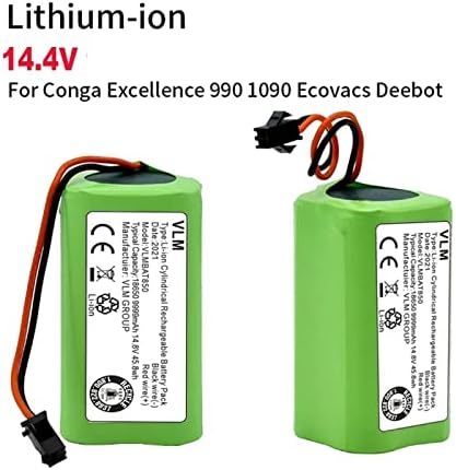 Замяна на литиево-йонна батерия, 14,4 v литиево-йонна Акумулаторна батерия, Заместител на 990 N79 N79S DN622, 11 11S 12 15C 15S 35C Взаимозаменяеми батерия за прахосмукачка, 3000 mah