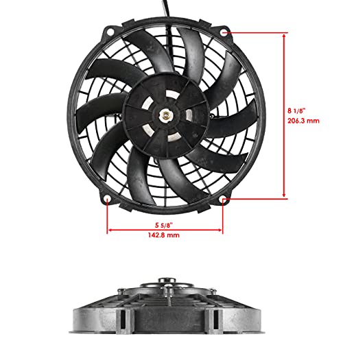 Caltric е Съвместим с Вентилатор за охлаждане на радиатора Polaris Big Boss 500 6x6 2000 2001 2002 2410123