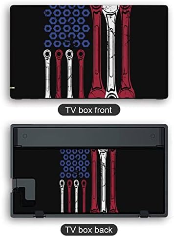 Забавен Гаечен Ключ Американски Флаг Термоаппликационные Етикети Покриват Защитно Предната панел на Кожата за Nintendo Switch