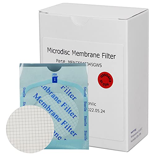 Мембранен филтър SimPure MCE с мрежа, стерилна, с диаметър 47 мм, с размер на порите 0,45 μm, Мембранен Дисков филтър в индивидуална опаковка, Гидрофильная Филтърна хартия, о?