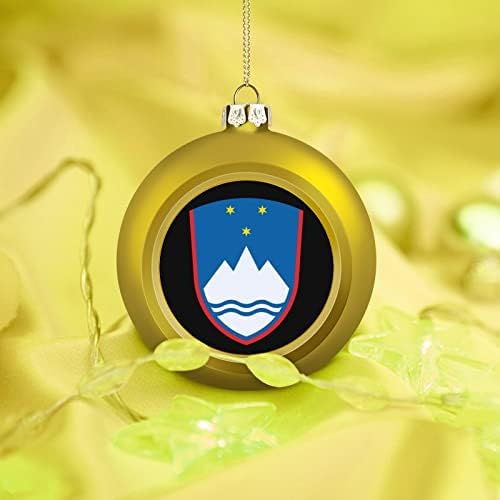 Герб Словения Коледни топки за Украса Небьющийся за Висящи украшения на Коледна елха