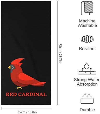 Червено Кърпа за миене на съдове Cardinal 28.7 x 13.8 Кърпички За Лице От най-добрите Влакна, Добре Абсорбиращи Кърпи За Ръце