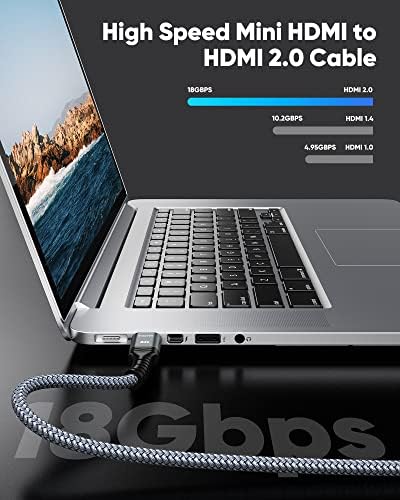 Highwings Mini HDMI-HDMI 10 ФУТА и Адаптер Mini HDMI 0,5 метра