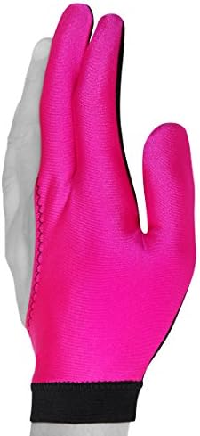 Ръкавица за бильярдного щеката Fortuna - Класически два цвята - за Лявата ръка - Розово / Черно