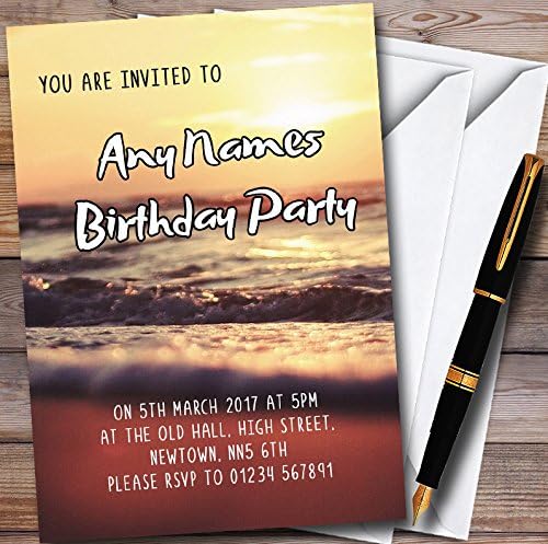 Пощенска картичка Zoo Sunset Beach Персонални Покани за парти