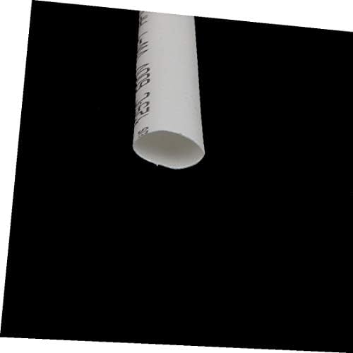 X-DREE 6,6 Фута Дължина 4,5 мм и Вътрешен диаметър Изолирано свиване тръба Ръкав Метална обвивка, Бяла (6,6 инча дължина 4,5 мм diámetro interior против aislamiento térmico tubo retráctil manguito envoltu