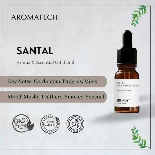 AromaTech Santal, Хотел, Определени Ароматни масла за бял чай за Ароматни решетки - 10 Милилитра