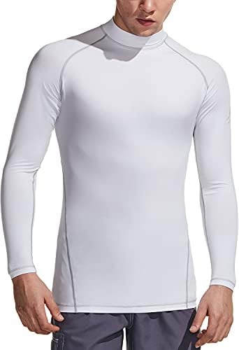 ATHLIO Мъжки Защита От акне UPF 50 +, Купальная Риза с дълъг Ръкав UV / SPF, Неопрен за водни Плажа Сърф на Сухо Засаждане