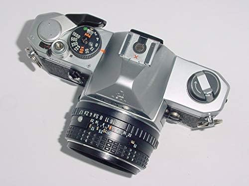 35 мм slr филмова камера Pentax MX F 2.8 с 40-мм блинным обектив. Устройство за навиване на двигателя.