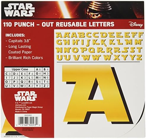 Декоративна дъска за обяви Eureka Star Wars, декорированная букви в стил Междузвездни войни, 110 бр.