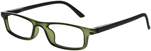 Очила за четене OPULIZE Ted 2 опаковки в Тесен Лека Рамка, Мъжки и Женски, Устойчиви На надраскване Кутия Панти RR17