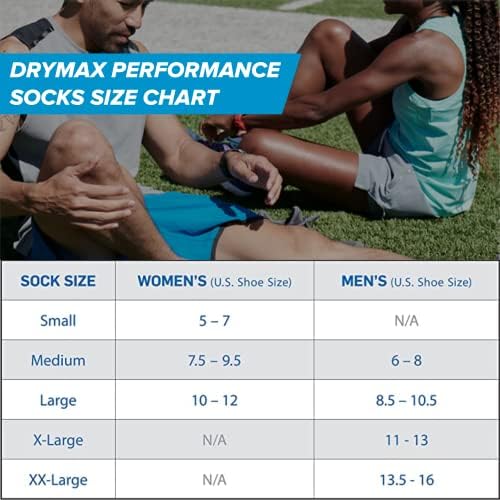 Мъжки и дамски чорапи за бягане R-Gear Drymax No Show с лека подплата | Дишащи, с контрол на влажност и защита от образуване на мехури | XL, Бяла, на 3 опаковки