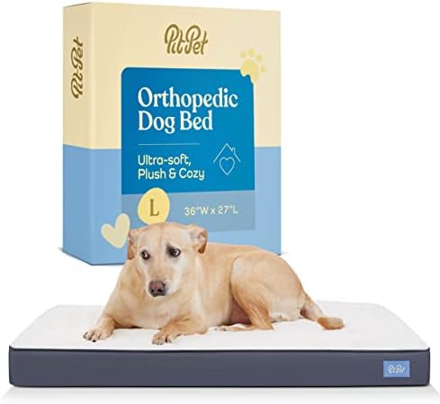 Ортопедично легло за големи кучета - Ултра Удобно легло за големи кучета, Малки, средни, Големи и Сверхкрупных кучета / Котки с Шерп-отгоре - Дишаща легло за домашни л