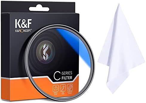 K & F Concept 55 mm UV-филтър MC, ултра Тънък / С висока светопроницаемостью / с Антирефлексно покритие, за обектива на камерата + кърпичка за почистване
